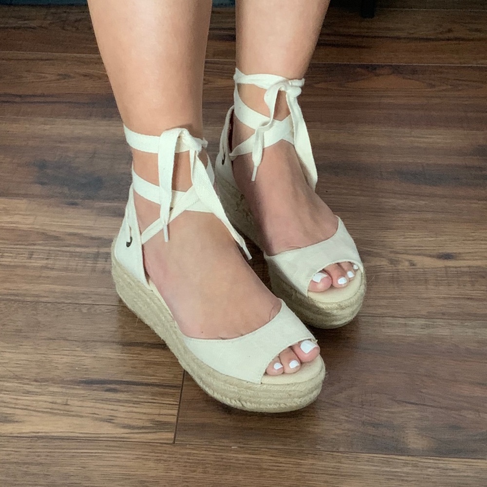 Soludos Open Toe Platform Espadrilles Blush 6